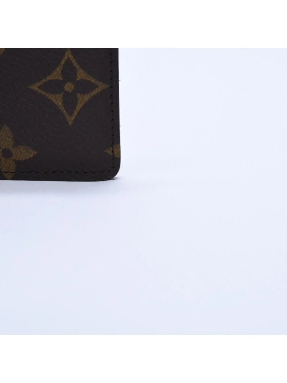 Louis Vuitton Porte Cartes Simple Card Case Monogram Canvas Brown